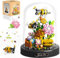 QLT Bee Flower Bouquet Micro Mini Building Sets,Animals Flowers Botanical Collection Toy for Adults, Valentine's Day for Her Mom Women Wife Girlfriend (588 PCS)