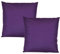 JACK 2er Set Outdoor Kissenhülle Kissenbezug 50x50cm Wasserfest Sitzkissen Lounge Kissen Garten Stuhl Lotus Effekt, Farbe:Violett