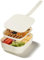 W&P Porter Bento Lunch Box, 3 Compartment Bento Box Portable Adult Lunch Box with Snap Strap- Food Container, BPA Free, Dishwasher and Microwave Safe, Cream, Medium