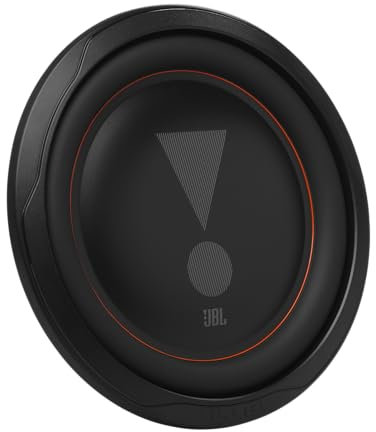 JBL Club 102SL - 1000 Watt Subwoofer Auto Radio für Flach-Einbau in KfZ Musikanlage von Harman Kardon – 10 Zoll Bass Box mit Patentiertes Konusdesign, High-Roll-Sicke und SSI Impedanzschalter 2/4 Ohm