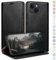 HUOUH for iPhone 14 Plus 6.7 Wallet case with RFID Blocking PU Leather,Flip Folio Book covers,Credit Card Holder Shockproof Phone case Women Men for Apple 14 Plus case Black