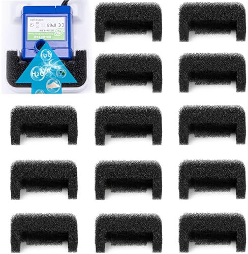 14Pcs Cat Fountain Filters Pet Fountain Replacement Foam Filters, Activated Carbon Cat Water Fountain Filter Compatible for Pet Drinking Water Dispenser (14)