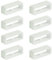 Bamyli 8 Pièces Passant de Montre, Boucle de Bracelet de Montre 20mm Silicone Boucle de Rechange pour Bracelet de Blanc