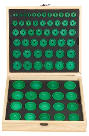 Gvvsjgdbis Heavy Duty 68PCS Watch Press Dies Set Round Deep Curved Watch Crystal Watch Back Pressing Tools for Watchmakers