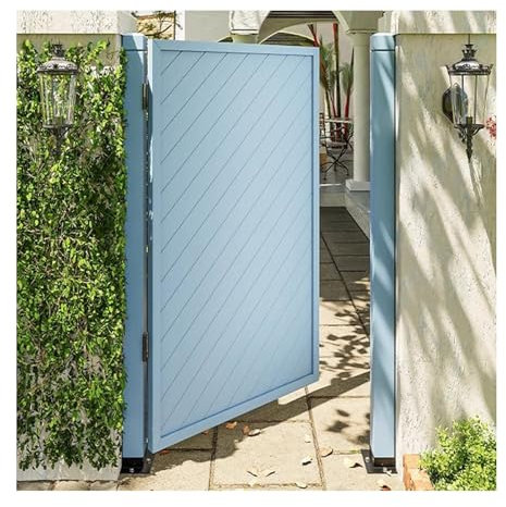 XILYZMO Hölzernes Gartentor, freistehendes Trennwand-Lattentor-Set, anpassbare Größe für Gartentore für den Außenbereich für Zuhause und Garten(Weiß,60x120cm)