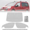 Parasol para Parabrisas para 2008-2018 Peugeot Partner Citroen Berlingo, 3 PCS Juego de Parasol Térmico Interno, Ofrece Privacidad y Protección Solar Eficaz