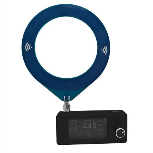 SI4732 Shortwave Radio Receiver Portable 0.5-108MHz Mini Radio with 1.9 IPS Screen, ESP32-S3 Control, DAB/LSB/USB/AM/FM Modes, Loop Antenna Pocket Radio for Yard Work, Walking, Camping, Fishing