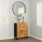 MOBCANT Sideboard, Barschrank Kleiderschrank Küchenbuffet Vitrinenschrank Geeignet für Küche Wohnbereich Schlafzimmer Korridor 60x33x75 cm Massivholz Akazie