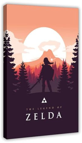 LIPOYE Anime Zelda (5) Poster Leinwand Poster Dekoration für Schlafzimmer Büro Schlafzimmer Geschenk 40x60cm