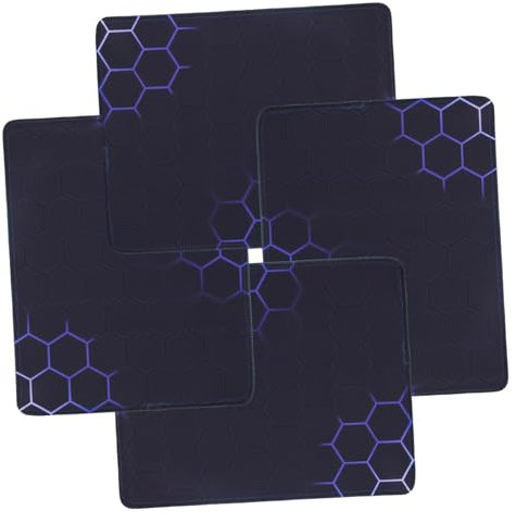 Veemoon 4pièces Tapis De Antidérapant De Tapis De Bureau Nonslip pour Gaming Et Travail Douce Et Confortable pour Ordinateur Portable Et Pc
