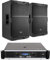 Power Dynamics PDY215 Altavoces Pasivos 15 800W + Amplificador 1500W – Kit de Sonido Profesional para Bares Discotecas Restaurantes Pub Trípode Compatible Rack Conexión Speakon XLR