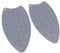 Cuscinetti di Riposo in Silicone di Alta qualità, Impatto e Calore, S S S S S S S S S S, Facile, Pacco di 2, (GREY)