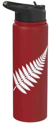 New Zealand Fern NZ Proud Kiwi New Zealander Stainless Steel Insulated Water Bottle
