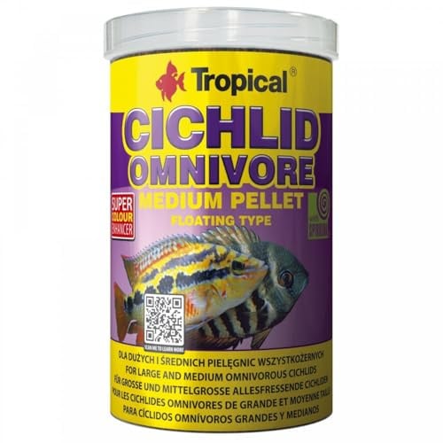 Tropical Cichlid Omnivore Small Pellet, 1er Pack (1 x 1 l)