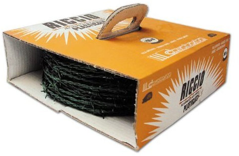 Filo Spinato Plasticato Riccio Verde Cavatorta Ø x L. 1,7 mm x100 mt Peso 5,5 Kg