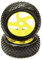 RC Model Mounted 1/8 Buggy 5 Spoke-S 17mm Wheel+Pattern RT Tire Set (2) (O.D.=110mm)