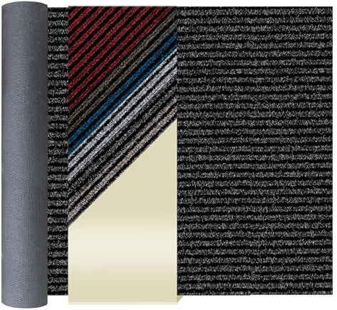 Primaflor Sauberlauf - Magnum, Anthrazit, 2,00m x 20,00m, Rutschfester Schmutzfangläufer Meterware, Robuster Küchenläufer nach Maß, Zuschneidbarer Teppichläufer, Eingangsmatte für Flur und Windfang