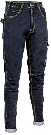 Cofra V495-0-00.Z46 CABRIES Jeanshose, 70% Baumwolle, 28% Polyester, 2% Elasthan, 330G-M² Jeansblau, Größe 46