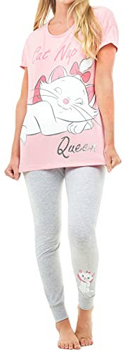Disney Pigiama per Donna Gli Aristogatti Rosa X-Large