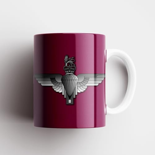 ShopQuality4U Parachute Regiment - P Company - para - Army 11 oz - 285ml Ceramic Coffee Brew Mug Coffee Cup - Glossy Finish - Dishwasher Safe