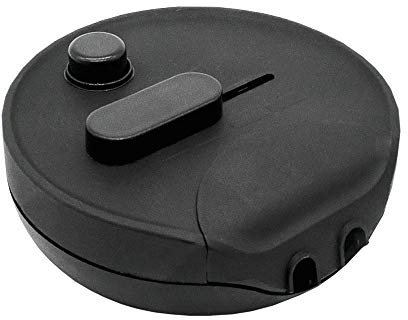 Fußdimmer 60-300W Schwarz Rund Universal-Dimmer für Glühlampen 230V Mod. 1012S