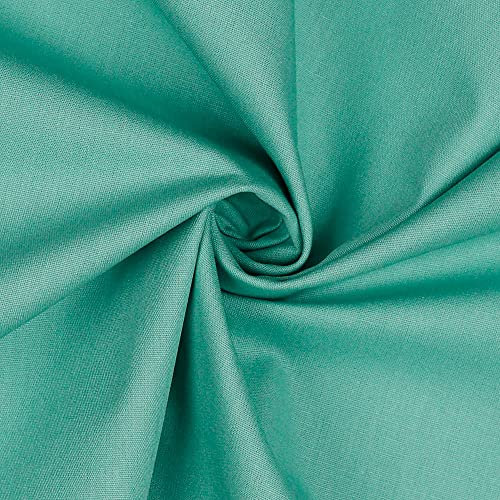 babrause® Baumwollstoff uni Pfefferminz Webware Meterware Popeline OEKOTEX 150cm breit - Ab 0,5 Meter