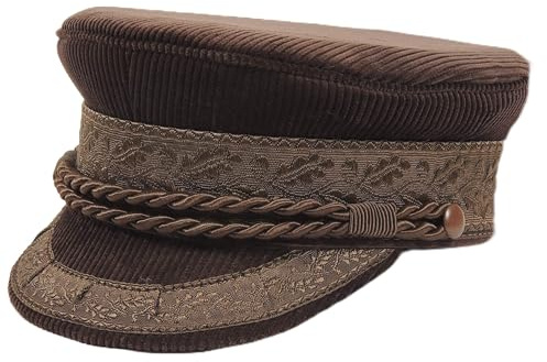 Prinz-Heinrich Mütze in Cord, das Original - Made in Germany (Braun, 59)
