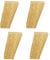 4 Stück Holz Möbelbeine Schräge Quadratische Möbelfüße Aus Eiche Holz Tischbeine Massivholz Möbelfüsse Ersatz Möbelbeine Sofabeine für Sofa Schrank und Bett(12cm)