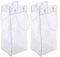 2 Pack Wine Ice Bag Beer Cooler Bag Portable Collapsible Clear PVC White Wine Chiller Ice Bag for Outdoor Party Cold Beverage