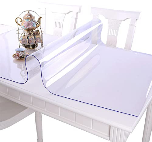 CIEEIN CIEHT Tovaglia in PVC trasparente Pellicola protettiva per mobili Impermeabile e facile da pulire Spessore 2mm 50 * 200cm