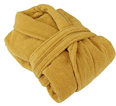 House of Emily Women's Men's 100% Turkish Cotton 400gsm Terry Towelling Shawl Collar Bathrobe Dressing Gown