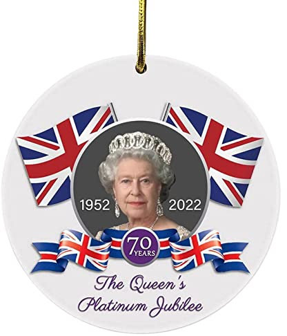 Queen Elizabeth Memorial Hanging Ornaments | Acrylic England Queen Pendants | Mourning for The UK Her Majesty | Souvenirs Decorations Tree Decorations