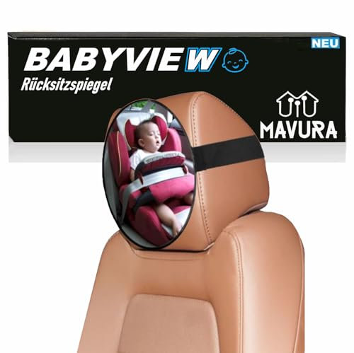 BABYVIEW Rücksitzspiegel Baby Auto Spiegel Babyspiegel 360° schwenkbar