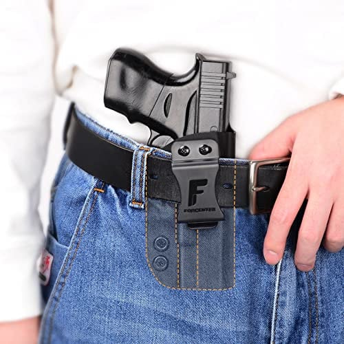 Boosteady Pistolenhalfter mit IWB KYDEX für Glock 19, 19X,17,26,32,44,45 Gen (1-5) Pistole rechts ziehen nach innen verborgen Trägt alle ähnlichen Handfeuerwaffen, Einstellbare Neigung und Spannung