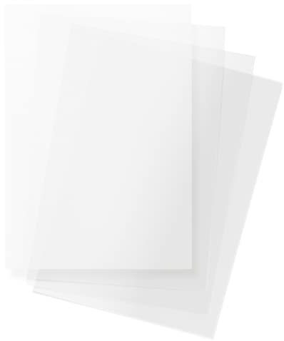 Netuno 10 x Weiß Transparentpapier DIN A3 297x420 mm 100g Bastelpapier transparent bedruckbar für Einladungs-Karten Weihnachts-Karten Hochzeitskarten Einleger Laterne basteln Pergamentpapier A3