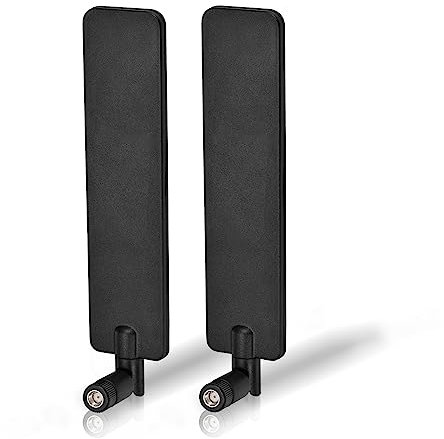 Bingfu Antenna WiFi 6E Tri-Banda 2.4GHz 5GHz 6GHz 5dBi MIMO RP-SMA Maschio per Router WiFi PC Scheda Madre MSI Gigabyte Biostar Connessioni Ad Alta Velocità Casa intelligente Uffici