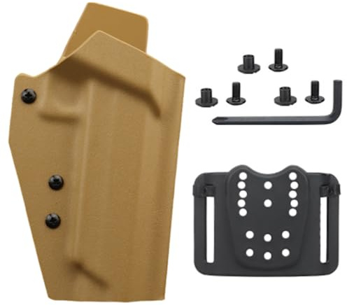 ACEXIER Taktisches Kydex Pistolenholster für TTI 2011 Combat Master Militär Pistolenkoffer Holster Hüftgurt Tragen Schießen Jagdzubehör (Tan)