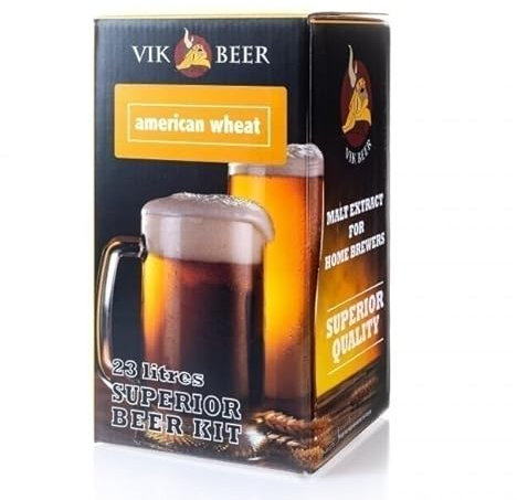 Beer & Wine Malto per Birra Artigianale, Birra Fatta in Casa, Malto Preparato per Birra, Kit Birra Artigianale (American Wheat)