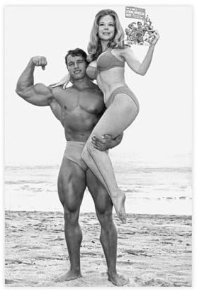 NEDOES Arnold Schwarzenegger Poster, Leinwand, Poster, Wandkunst, Dekordruck, Bild, Gemälde für Wohnzimmer, Schlafzimmer, Dekoration, ungerahmt, 30 x 45 cm
