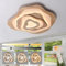 WayLuoung LED-Deckenleuchte Aus Holz | Ø80cm 65W 5500lm | 3000K-6000K Dimmbar Mit Fernbedienung, Moderne Wolkenlampe Aus Natürlichem Holz + Acryl, Wohnzimmer, Kinderzimmer, Küche, Esszimmer, Heimbüro