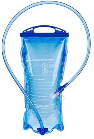 VIEVRE Trinkblase 2L,Trinkblase Rucksack mit Trinkschlauch für Outdoor und Sport, BPA-freies Trinkbeutel für Rucksack,Wasserblase für Campen Kampieren Bergsteigen Radfahren Wandern