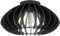 EGLO Deckenlampe Cossano 3, Deckenleuchte Vintage, Retro Deckenstrahler aus Metall und Holz in Schwarz, Wohnzimmerlampe mit E27 Fassung, Ø 45 cm
