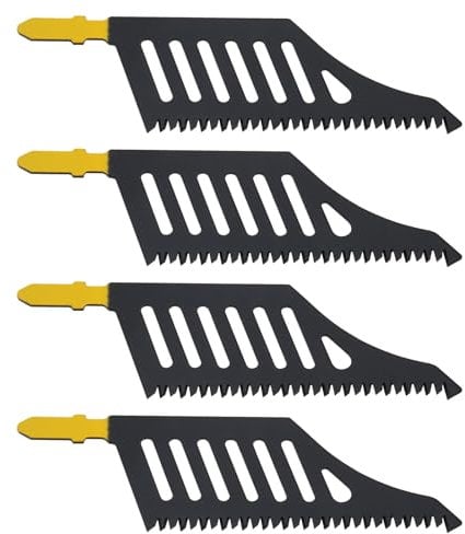 OTOTEC 4 lame per seghetto alternativo con gambo a T, 112 mm x 32 mm x 1,2 mm, compatibili con Dewalt, compatibili con Bosch, 11 TPI