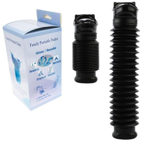 AIBAOBAO Urinoir Rétractable, Urinoir Homme Femme Portable 750 ML, Bouteille Urine Réutilisable, Urinoir Urgence Enfant, Toilette Mobile pour Camping, Voiture, Voyage, Embouteillage et File d'Attente