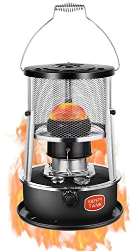 BomDog Estufa de Queroseno Portátil Ajustable en Altura (34-46Cm), Estufa de Camping Portátil/Black/4.5L