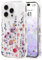 Micoden Cute Curly Wave Case for iPhone 16 Pro,Clear with Anti-Yellowing Flower Floral,Soft TPU Slim Bumper Shockproof Anti-Scratch Protective Wavy Cover for Girls Women-Colorful