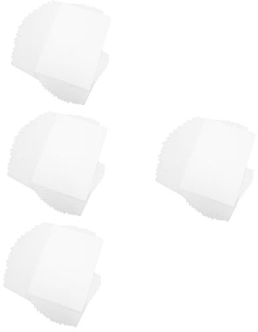 KALLORY 4 Sätze Laminierte Selbstklebende Folie Selbstklebendes Vinyl Holografisches Laminat Transparenter Foto Schutzfilm Pvc Foto Laminierfolie Bedruckbare Fotolaminierfolie 25 Blatt * 4