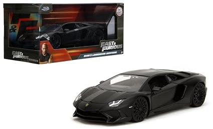 Jada Fast & Furious Shaw's Lamborghini Aventador SV - Die-Cast Vehicle, Opening Doors, Hood & Trunk, 1:24