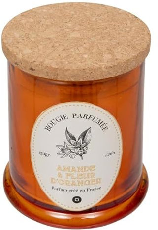 Atmosphera Créateur d'intérieur - Bougie Parfumée Hapo 150g Amande & Fleur d'Oranger