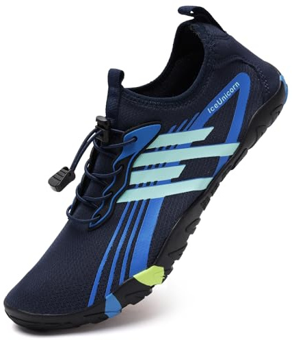 Beach Swim Water Shoes Mens Womens Unisex Barefoot Swimming Shoes Quick Dry Summer(D Nary, 5.5UK)